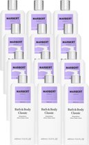 Marbert Bath & Body Classic PAKKET 6x Shower gel 400 ml + 6x Body lotion 400 ml