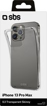 Apple iPhone 13 Pro Max Hoesje - SBS - Skinny Serie - TPU Backcover - Transparant - Hoesje Geschikt Voor Apple iPhone 13 Pro Max