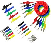 Multimeter Kabels - Kabels - 30 stuks - Complete Set - Testkabel - U-Vormig - Voor Metingen - Kabel Tester - Voor Multimeter Apparaat