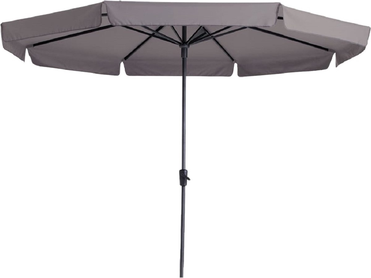 Madison - Parasol Syros - Rond - 350cm - Taupe