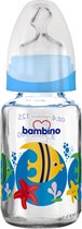 Bambino Blauw 125 ml Orthodontische Glazen Fles B011