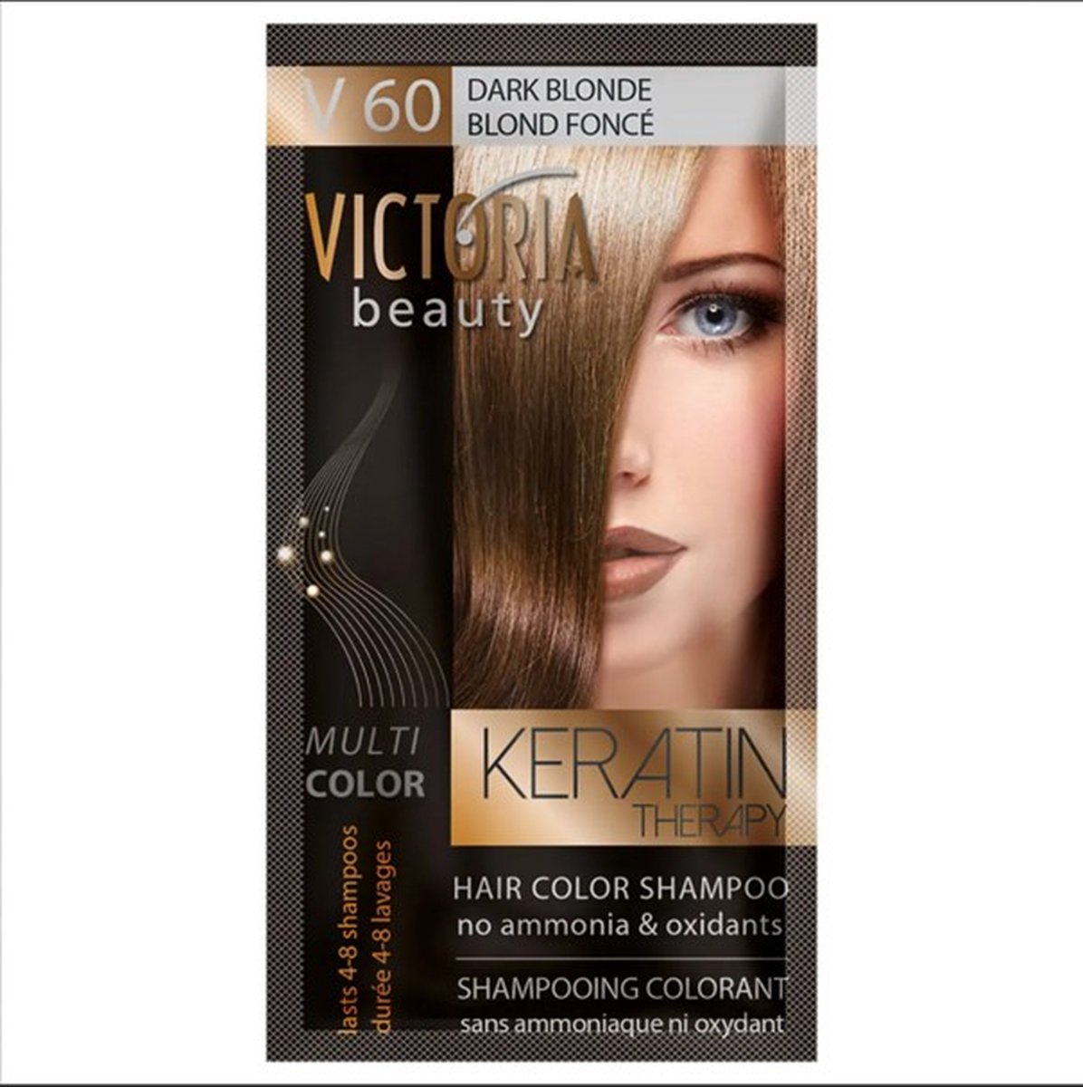 Victoria Beauty - Haarverf Shampoo V60 Dark Blonde 40 ml