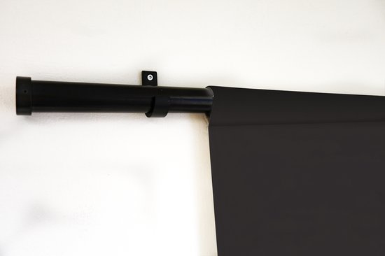 Wandkleed Line-art Vrouwengezicht - 16 - Line-art voorkant vrouwengezicht op een zwarte achtergrond Wandkleed katoen 180x120 cm - Wandtapijt met foto XXL / Groot formaat!