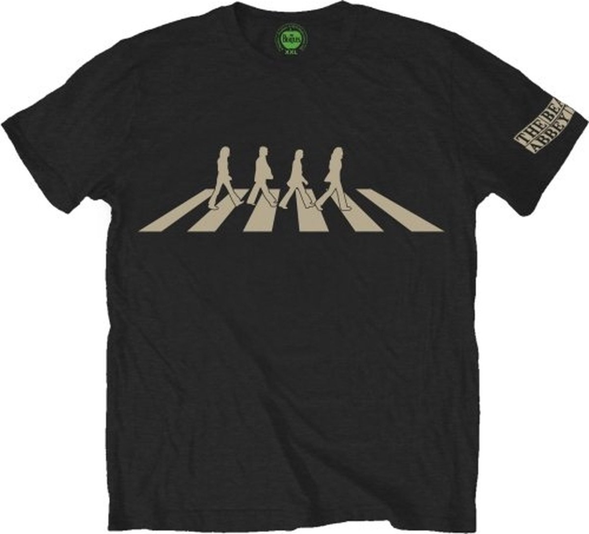 Beatles Abbey Road Zebrapad Silhouet Heren T-shirt XXL