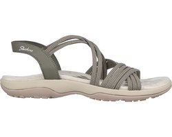 Skechers Reggae Slim - Turn It Up - Dames Sandalen - Olijfgroen