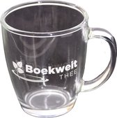 Boekweitthee - 4 stuks Theemokken - Theeglazen bolvormig 400 ml - 40 cl - kruidenthee drinken - Glazen voor thee - Theemok met oor - Theebekers - Theeservies - Groot formaat theeglas
