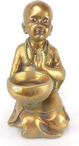 Kneeling Gold Monk with Bowl 18*18*32cm