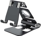 Telefoonstandaard voor Bureau - Flexible - Universeel - Smartphone - Telefoonstatief - Telefoonhouder - Aluminium - Zwart