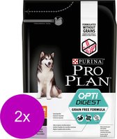 Pro Plan Dog Adult Medium & Large Sensitive Digestion Grain Free Kalkoen - Hondenvoer - 2 x 2.5 kg