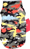 Doggy&Dog-Hondenkleding-Hondenjassen-Waterproof Regenjas met Camouflage Pattern-Waterafstotend-Oranje- Maat XL