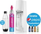 Sodastream - Terra White met CO2 cilinder, kunststof vulfles & Pepsi proefpakket