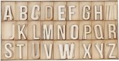 Houten Letterbak met Letters - 78-delig - Houten Alfabet Letters