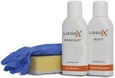 LoooX Special collection - rvs behandelingskit / , 100ml Soft, 100ml Protect, spons en latex handsch, Reinigingsmiddel
