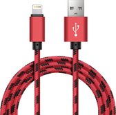 Joyroom® - IOS2 - Apple nylon oplaadkabel - 0.25m - Rood