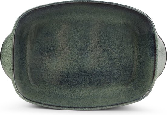 Salt&Pepper - Ovenschaal - 39/33x25,5xH8,5cm - groen/blauw - Meridian