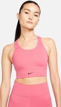 Nike Dri-FIT Swoosh Long Line Sportbeha Dames - Maat S