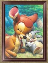 5D Diamond Painting Volwassenen - 5D Diamond Painting Kinderen - Disney- Bambi - 30x40cm inclusief schudbakje, wax en pen