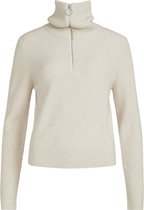 VILA VIRIL L/S HALF ZIP KNIT TOP Dames Trui - Maat M