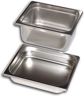 Gastro-Inox RVS GN Bak 1/2 - 100mm Diep, Gastro-Inox 501.053