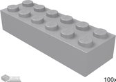 Lego Bouwsteen 2 x 6, 2456 Licht blauwgrijs 100 stuks