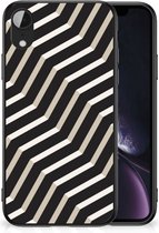 Bumper Hoesje Geschikt voor iPhone XR GSM Hoesje met Zwarte rand Illusion