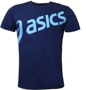 Asics Logo Short Sleeve Top T-shirt Mannen Blauwe S