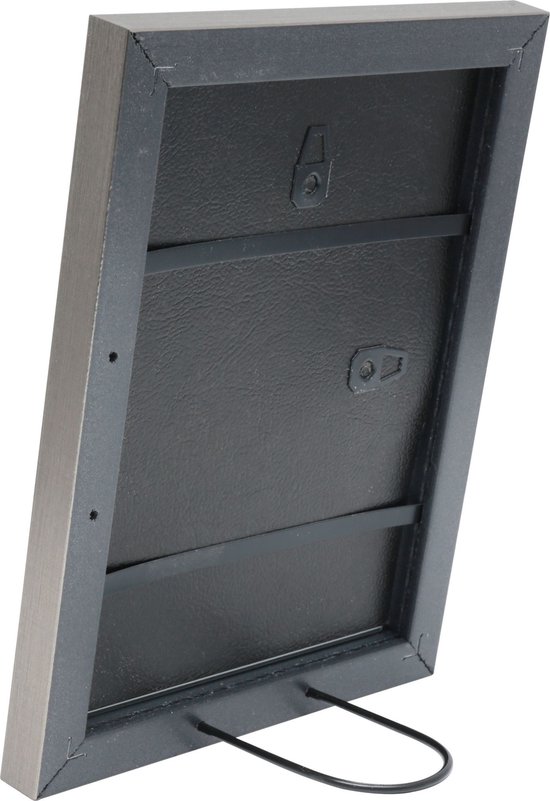 S41VD1 Bilderrahmen 15x20 schmal Kunststoff, silber