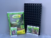 Buzzy® - moestuinzaden - komkommer - courgette - aubergine - zaaigrond en benodigdheden