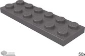 LEGO Plaat 2x6, 3795 Donker blauwgrijs 50 stuks