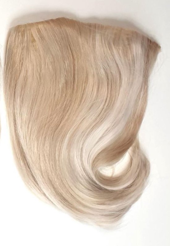 Stamboom Aan het leren temperen Haarstuk Clip-in Half Wig - 25CM Steil Nordic Blonde | bol.com
