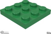 LEGO Plaat 3x3, 11212 Groen 50 stuks