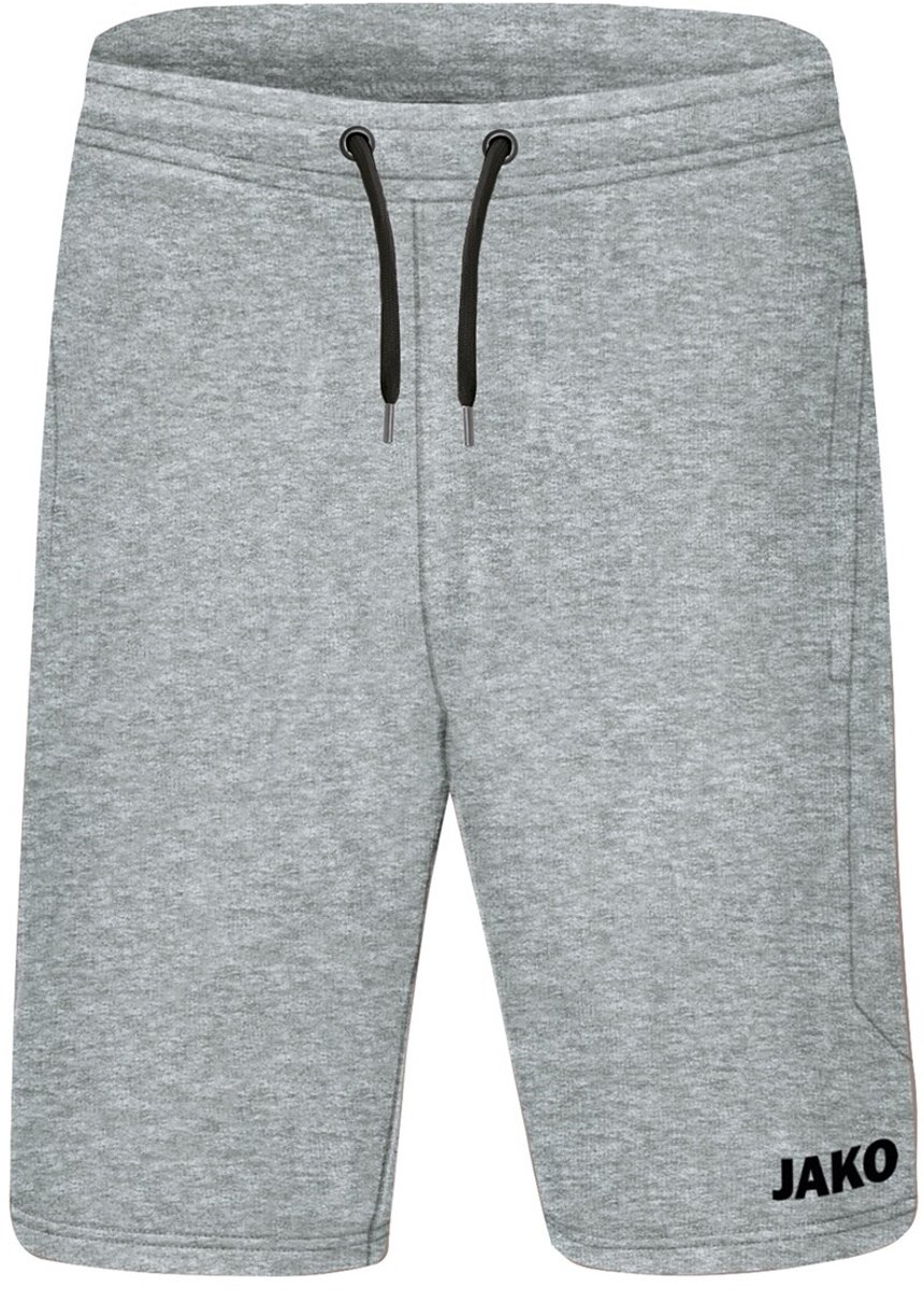 Jako Base Joggingshort Lichtgrijs Gemeleerd Maat XL