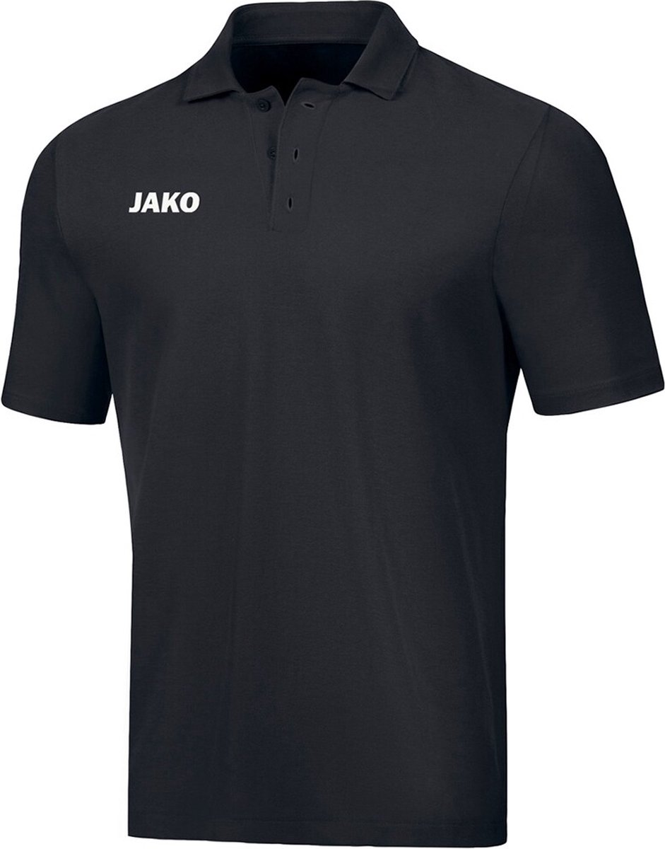 Jako Base Polo Kind Zwart Maat 152