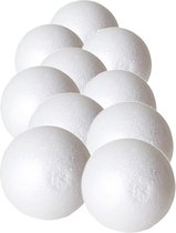 40x Stuks piepschuim hobby/DIY ballen/bollen 2,5 cm - Kerstballen maken knutselmateriaal