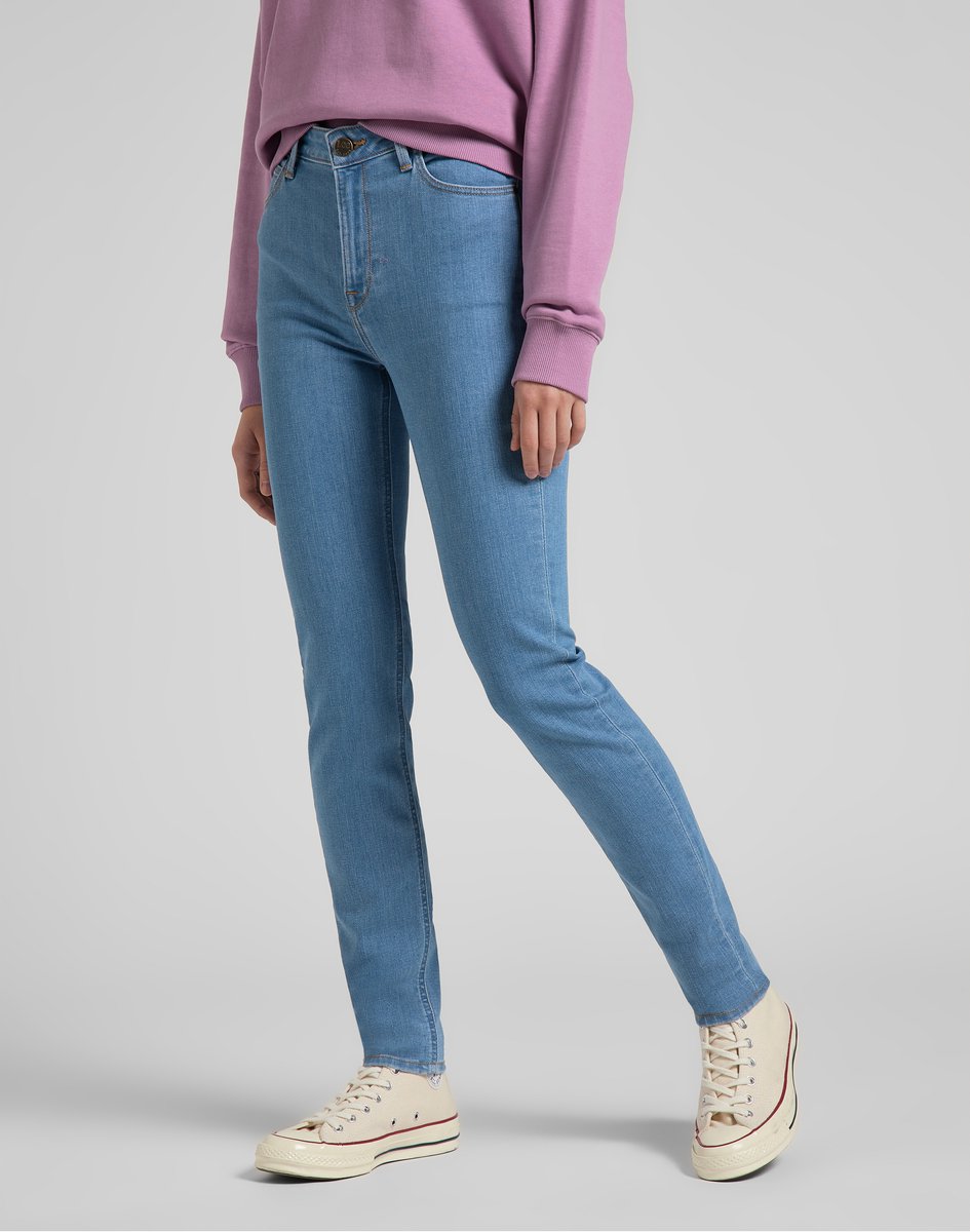 LEE Scarlett High Light Lita Dames Skinny Jeans 31_29 Blauw
