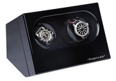 Watchwinder - Augusta - Automatisch horloge opwinden - Doos - Box - Opbergbox horloge - Werkt op lichtnet – 2 horloges - Zwart