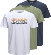 JACK&JONES PLUS JORBRADY TEE SS CREW NECK SN 3PK MP PLS Heren T-Shirt - Maat EU3XL US1XL