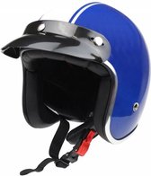 Redbike RB-758 retro jethelm palermo blauw maat L