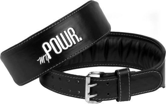 Foto: Mypowr lifting belt voor dames en heren gewichthefriem stevig leer maat l