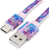 Holdit USB kabel, style usb-c 2m, tropicat