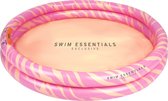 Swim Essentials Baby zwembad Roze zebra 100 cm