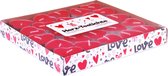 Valentijn Hartvormige theelichtjes, hartvormige kaarsen 50 stuks,  brandduur 3 uur, rood