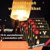 Wensballon Feestdagen voordeelpakket | Wensballlonnen | alternatief voor vuurwerk