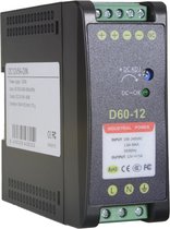 Voeding voor DINRAIL montage 24V 5A met 2 outputs 60Watt