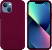 Lunso - Coque Softcase Backcover - iPhone 13 - Rouge Vin