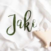 Hydrofieldoek met naam - Gepersonaliseerd - Baby - Kind - Jongen en meisje - Cadeau - Decoratie - Babykamer