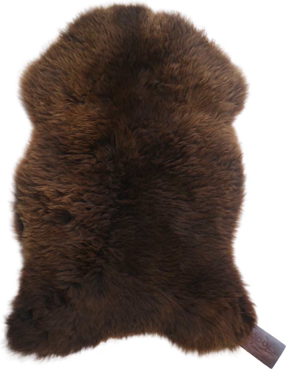 WOOOL Schapenvacht Bruin M (100cm) - LARGE - 100% Natuurlijk & Echte Schapenvel
