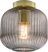 Olucia Charlois - Plafondlamp - Goud/Grijs - E27