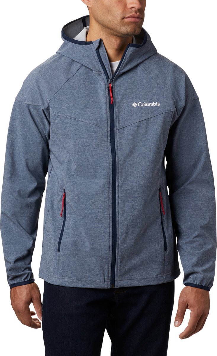 Columbia Heather Canyon Softshell Jas Heren - Waterbestendig - Outdoorjas Winter - Blauw - Maat XL