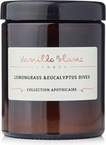 Vanilla Blanc Organic Coconut Candle - Lemongrass & Eucalyptus Dives
